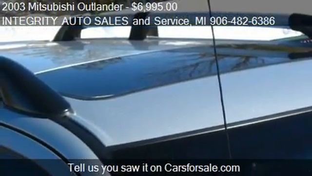 2003 Mitsubishi Outlander XLS AWD for sale in Houghton, MI 4 смотреть онлайн