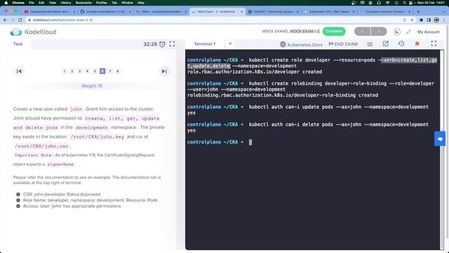 Series 2.7 #kubernetes #cka #exam: KodeKloud Mock Exam 2 Run-through with #chatgpt смотреть онлайн