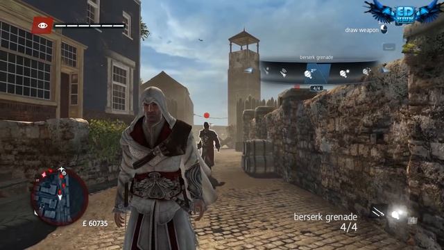 Assassin's Creed Rogue Ezio`s Outfit & Katana , Free Roam & Combat
