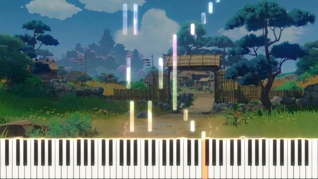 Genshin Impact OST - Konda Village Theme [Piano Tutorial] смотреть онлайн