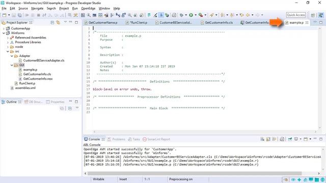OpenEdge: Getting Started with Progress Developer Studio for OpenEdge – Part 2 смотреть онлайн