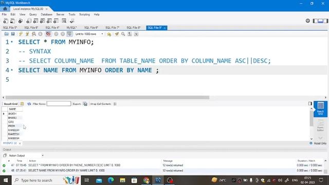 2023 ?|| ORDER BY clause in SQL || Ascending & Descending order of records смотреть онлайн