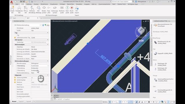 AutoCAD Plant 3D - Iso Referenzbemaßung смотреть онлайн