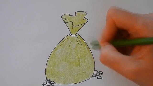 Как ПРОСТО нарисовать МЕШОК С ДЕНЬГАМИ, Рисуем Просто/734/How TO just draw a BAG of MONEY смотреть онлайн