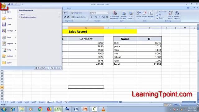 How To Use print Option For Printing Worksheet & Setting Orientation Margins In Ms Excel-Lession-2 смотреть онлайн