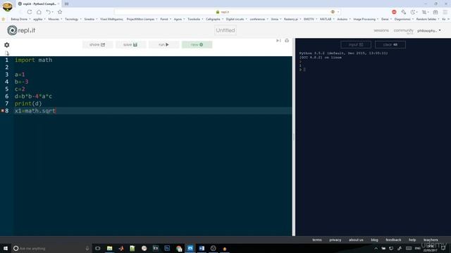 13 - Python 3 Complete Tutorial 2020 | How to calculate the Discriminant смотреть онлайн