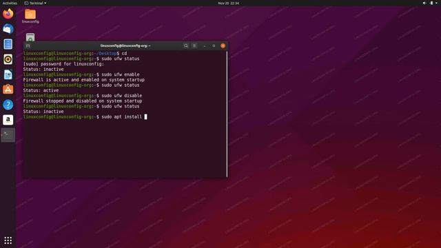 How to Enable / Disable firewall ( UFW ) on Ubuntu Linux Server or Desktop смотреть онлайн