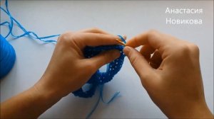 Как связать ручку для мочалки крючком