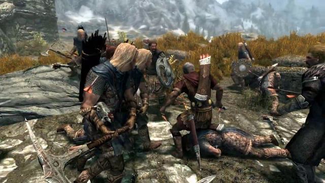 SKYRIM BATTLE - ALL Imperials VS ALL Stormcloaks (Legendary difficulty) смотреть онлайн
