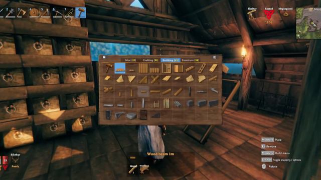 Valheim build quick storage shelves for chests with minimal wood смотреть онлайн