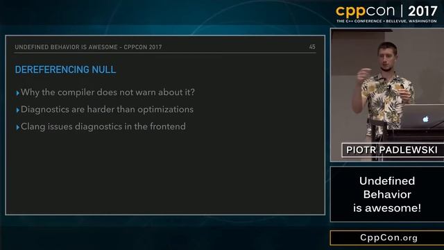 CppCon 2017 Undefined Behaviour is awesome! смотреть онлайн