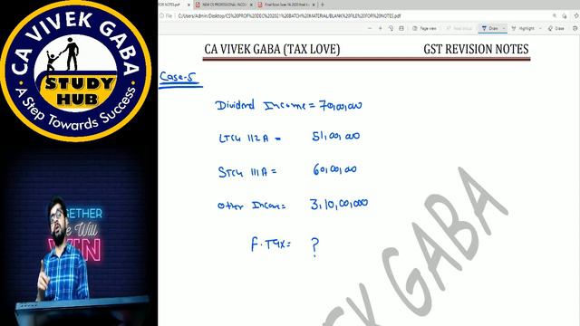 STUDENT DARBAR SESSION -50❤️ | Taxation of Gift & Dividend (Part - 7) | CS - PROF. | CA VIVEK GABA смотреть онлайн