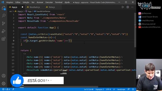 Solução do desafio da aula 16 sobre elevação de state e state com objetos - Curso de React - Aula 1 смотреть онлайн