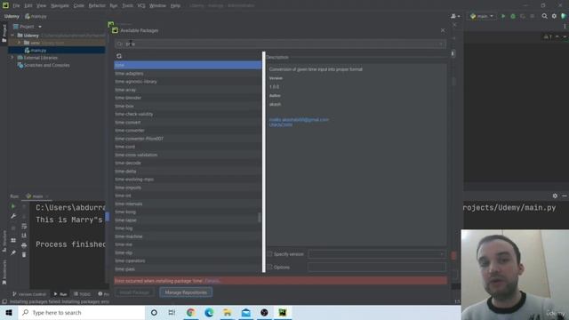 3- Ask computer to wait: Learn Python From Zero to Master Object Oriented Programming смотреть онлайн