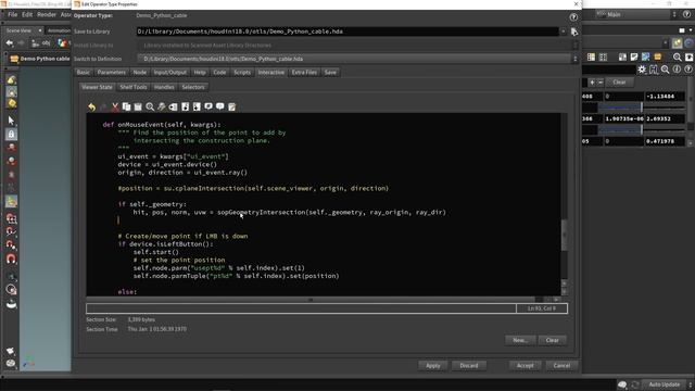 Houdini Cable tool with Python viewer states смотреть онлайн