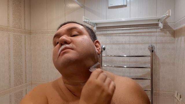 Мое бритье 203.Razorock GC0,84oc, Personna, Savon Vegetable Cologne, Royal Ambre Cologne, Vulfix404