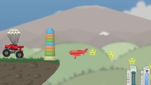 Red Monster Truck Destroyer Game Play смотреть онлайн