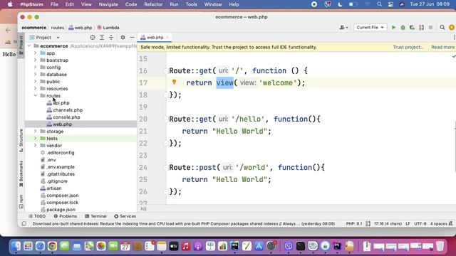 PHP Day 8 Laravel Setup & Revision Class смотреть онлайн