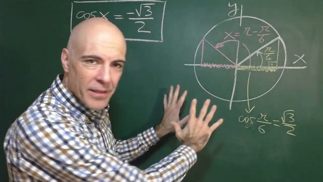 ECUACIONES TRIGONOMÉTRICAS. Cosx=-√3/2