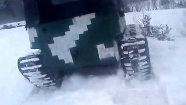 Самодельный вездеход Уаз на гусеницах зима 1 смотреть онлайн