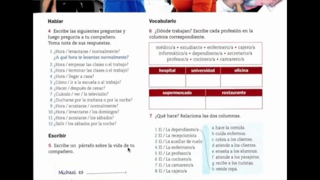 Уроки испанского № 3.4. Испанский язык на ходу.Уровень А1А2. Кто кем является и чем занимается. смотреть онлайн