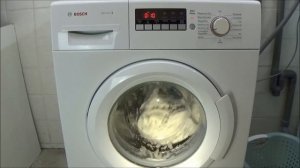 BOSCH WAB28220 washing machine, Quick wash 15. 400 rpm centrifuge program test example movie #305