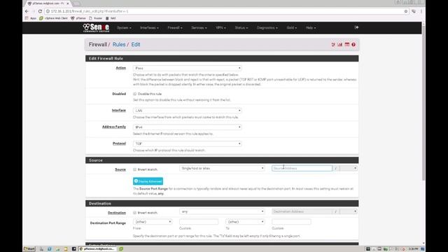 How to block or allow an IP address and port in pfSense Firewall смотреть онлайн