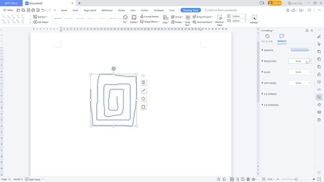 How To Draw At WPS Office Word Tutorial смотреть онлайн