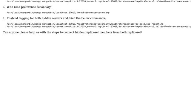 mongodb read data from secondary hidden replicaset смотреть онлайн