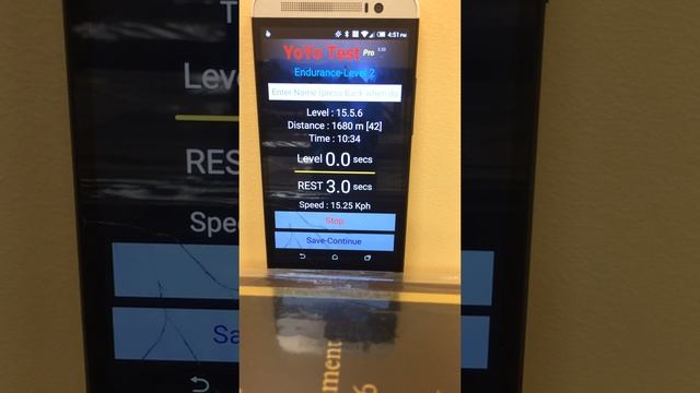 Yo Yo Test Audio and Distances смотреть онлайн