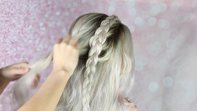 БЫСТРЫЙ НЕБРЕЖНЫЙ ПУЧОК С ПЛЕТЕНИЕМ НА ЛЮБОЙ СЛУЧАЙ | MESSY BRAID HAIRSTYLE FOR LONG HAIR | PEINADO смотреть онлайн