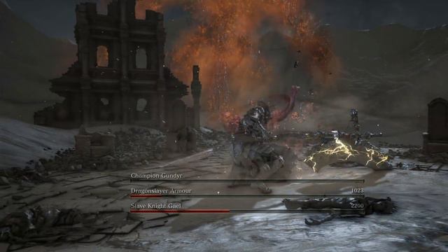 Champion Gundyr & Dragonslayer Armour VS Gael смотреть онлайн