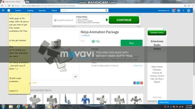 How to GET free Avatar Animation on Roblox 2018 смотреть онлайн
