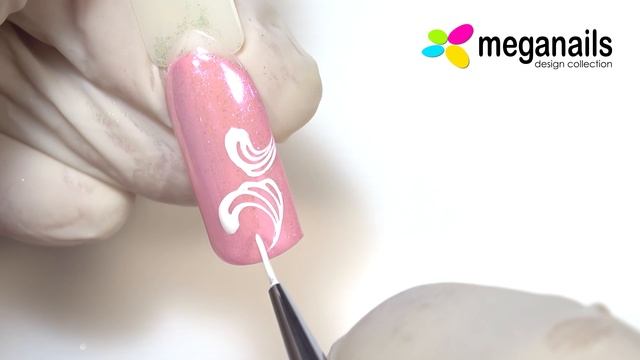 Дизайн ногтей с втиркой пигмента и вензелями! смотреть онлайн