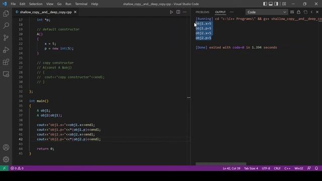Shallow Copy vs Deep Copy | Types of Copy Constructor | C++ смотреть онлайн