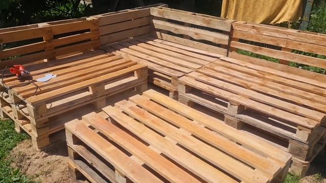 САДОВАЯ МЕБЕЛЬ ИЗ ПОДДОНОВ ЗА 1 ДЕНЬ !