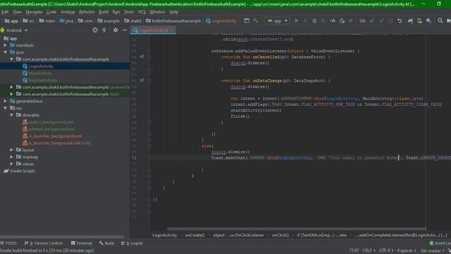 Kotlin Firebase Authentication Example смотреть онлайн