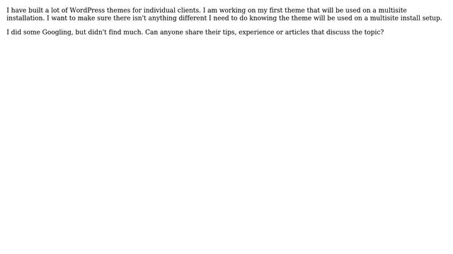 Wordpress: Theme Development for WordPress Multisite Installation смотреть онлайн