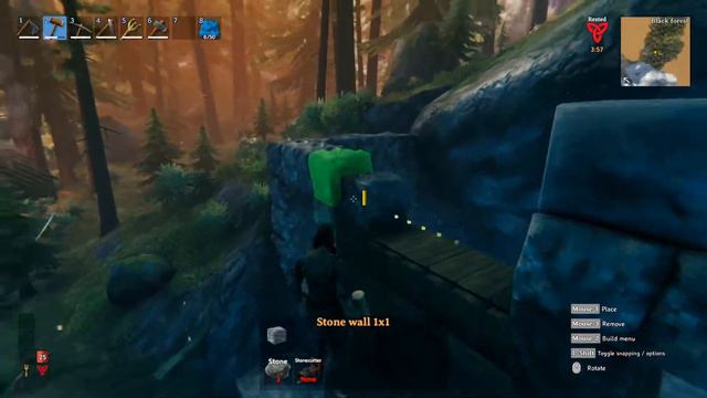 I Built A Hobbit Inspired Tiny House Under A Rock In Valheim | Time-Lapse смотреть онлайн