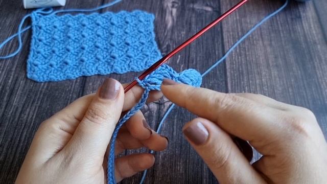 ???Два варианта узора крючком ?Плетёнка?