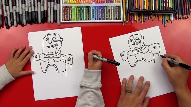 How To Draw Cyborg From Teen Titans Go смотреть онлайн