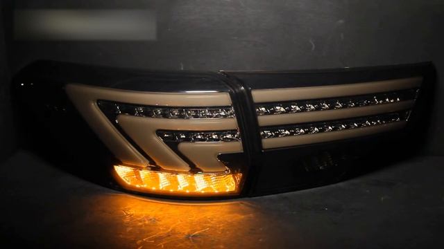 Задние тюнинг фонари Toyota Highlander 3 `14- светодиодные, тонированные смотреть онлайн