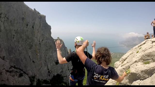 Бакланов Артем Ильяс-кая роупджампинг в Крыму с командой Скайлайн смотреть онлайн
