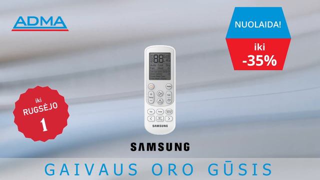 ADMA | Samsung kondicionieriai iki -35% смотреть онлайн