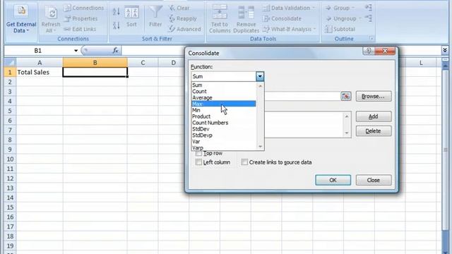 Excel 2007 Tutorial 21 Consolidating worksheets YouTube смотреть онлайн