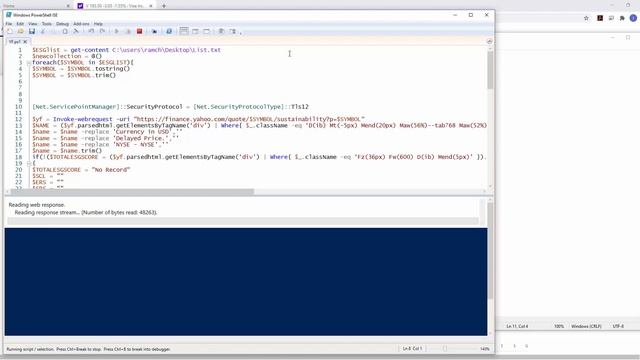 PowerShell | Web Scrapping Yahoo Finance смотреть онлайн