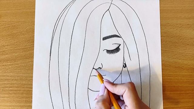 Как Нарисовать Красивую Девушку Очень Легко | Рисунок Карандашом | Простые рисунки смотреть онлайн