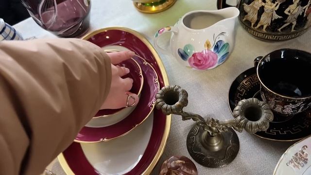 Блошиный рынок в Москве / Барахолка / Фарфор / Посуда / Блоха /Винтаж/Антиквариат/ Блошка / Верниса