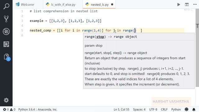 Nested list comprehension : Python tutorial 135 смотреть онлайн