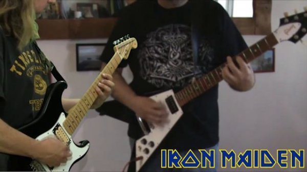 IRON MAIDEN - THE CLAIRVOYANT double guitar cover w/ Rowe